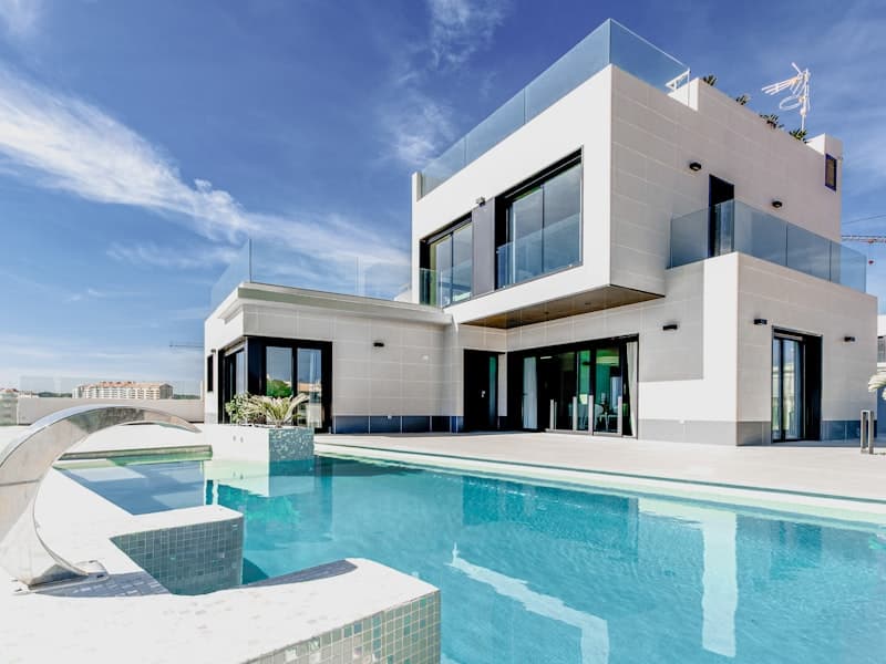 Modern residential property with pool area